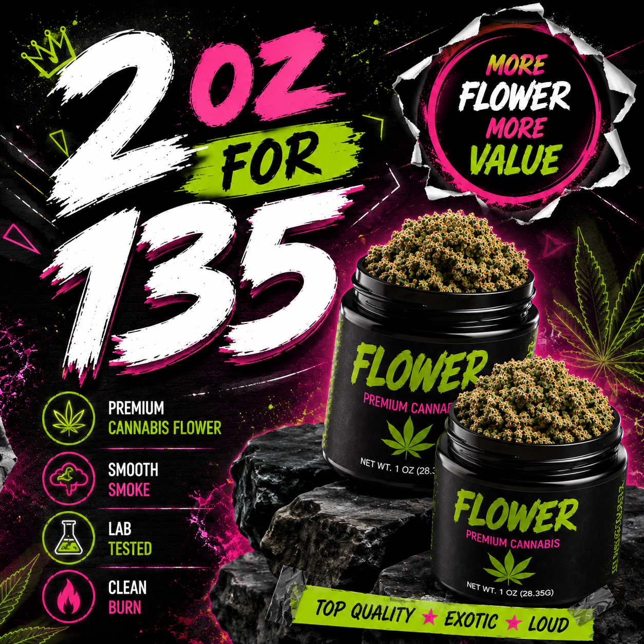 2 OZ FOR 135