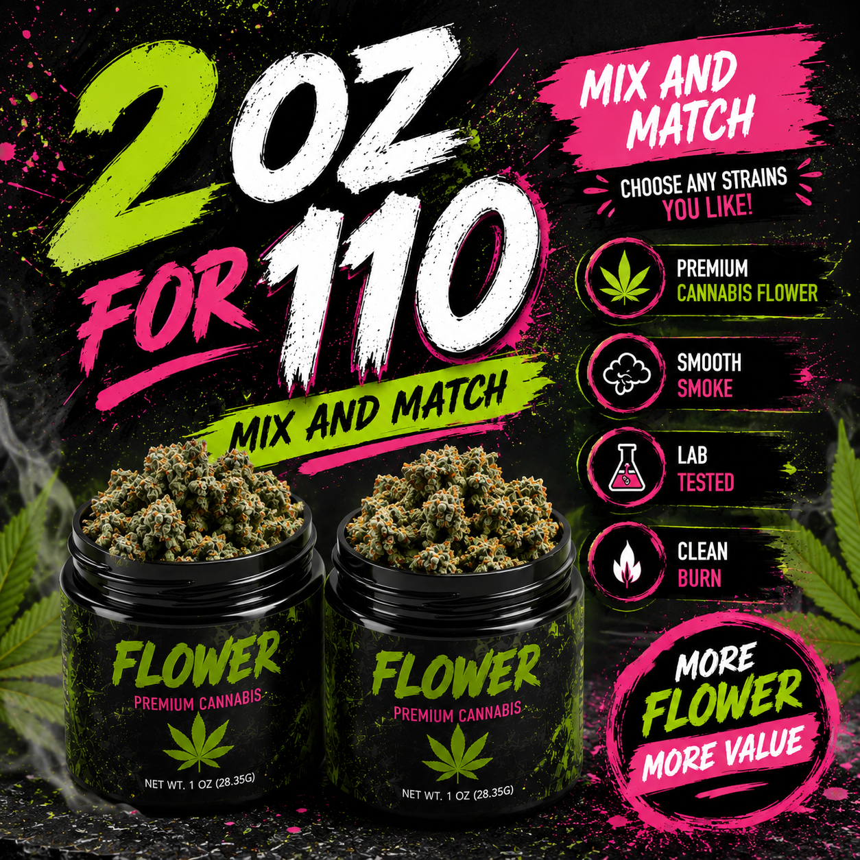 2 OZ FOR 110