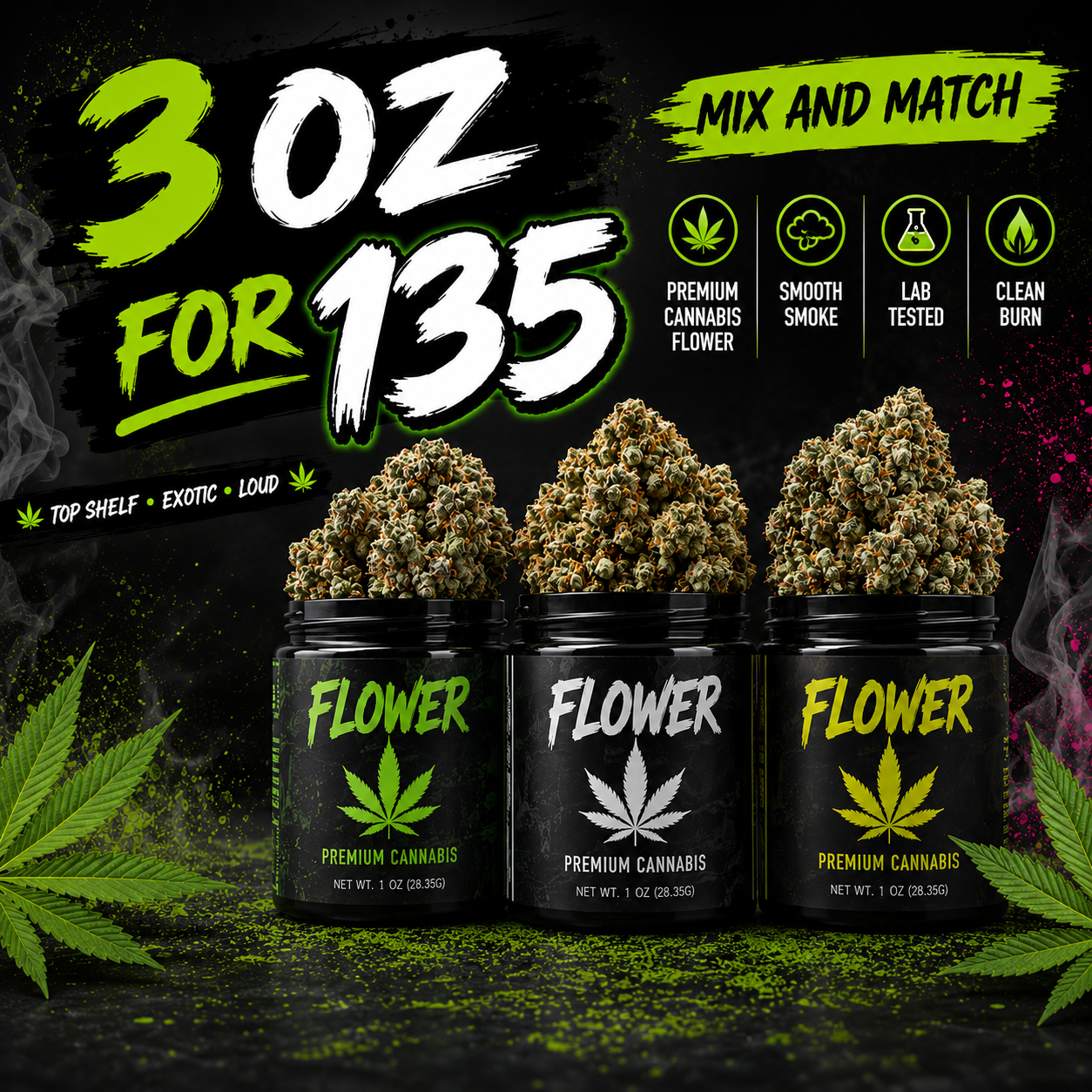 3 OZ FOR 135