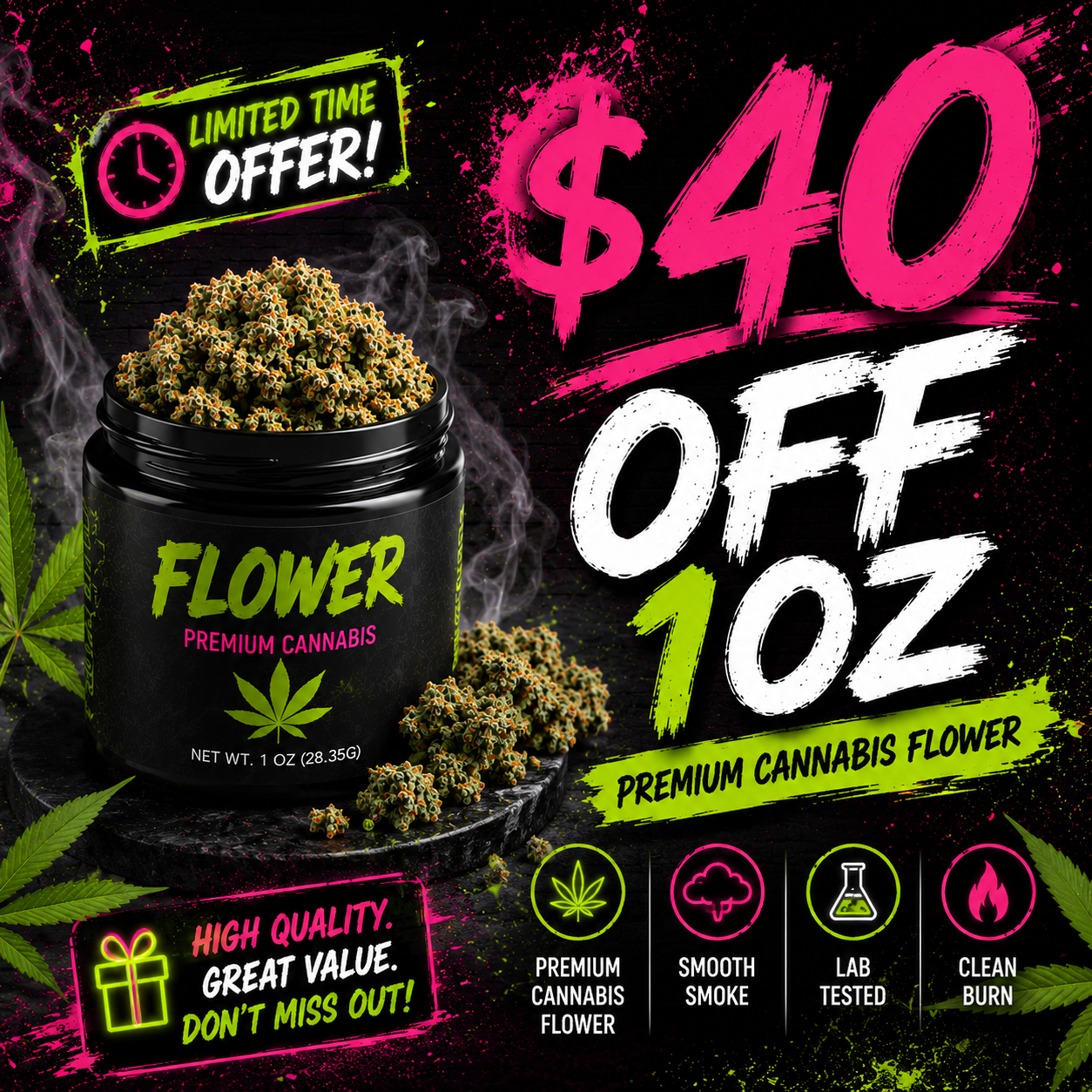 $40 OFF 1OZ